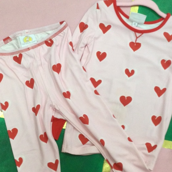 NWT The Yellow Lamb Heart Jammies - Picture 2 of 2